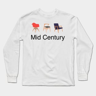 Mid Century Chair Design Long Sleeve T-Shirt